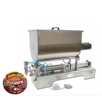 Mašina za punjenje umaka za horizontalno miješanje u obliku slova U